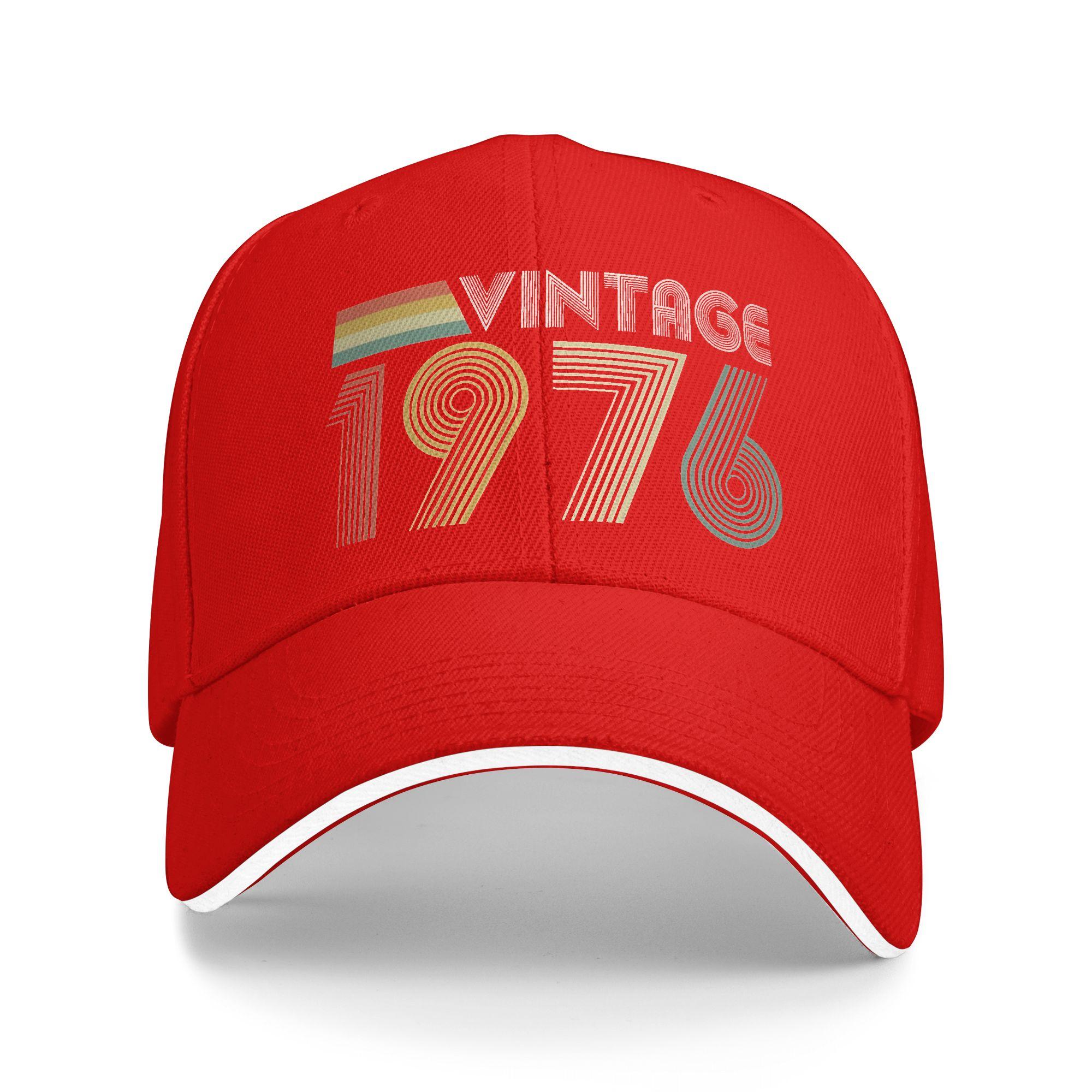 

Женская Унисекс Винтажная 1976 50-й День Рождения Подарок Уличная Шляпа Осень 50 Лет Кепка от Солнца Повседневная Бейсболка 2026 Шляпы от Солнца One Size