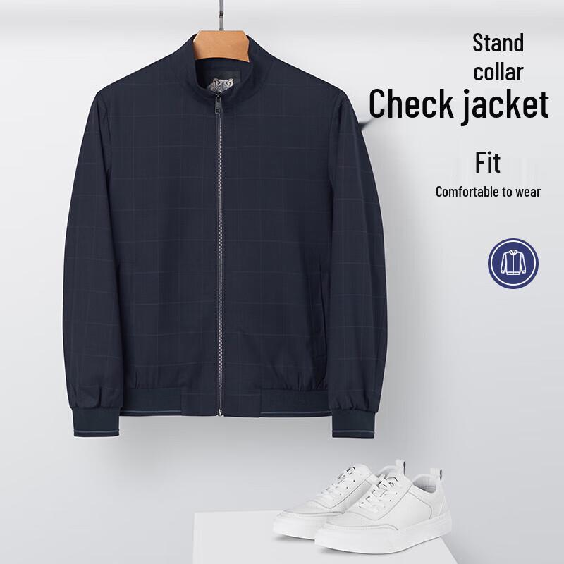 Qipilang Herren Stehkragen Business Casual Jacke