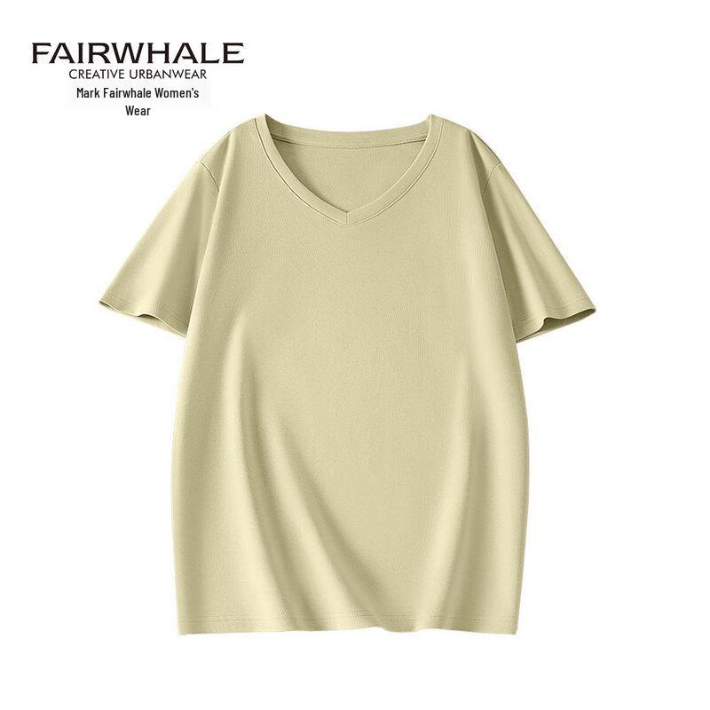 Mark Fairwhale Women's 2025 Summer V-Neck T-Shirt