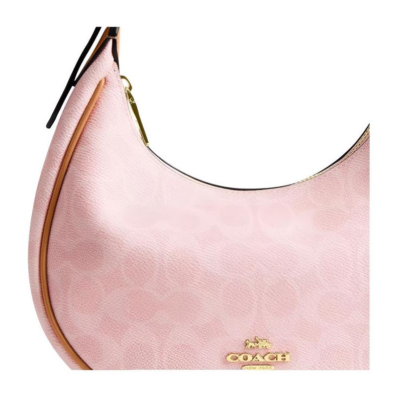 Coach Borsa a tracolla San Valentino Esclusiva CARMEN Crossbody 20 Tracolla Regolabile Stampa Moda Fiore a Mezzaluna Tela Rivestita Media Donna