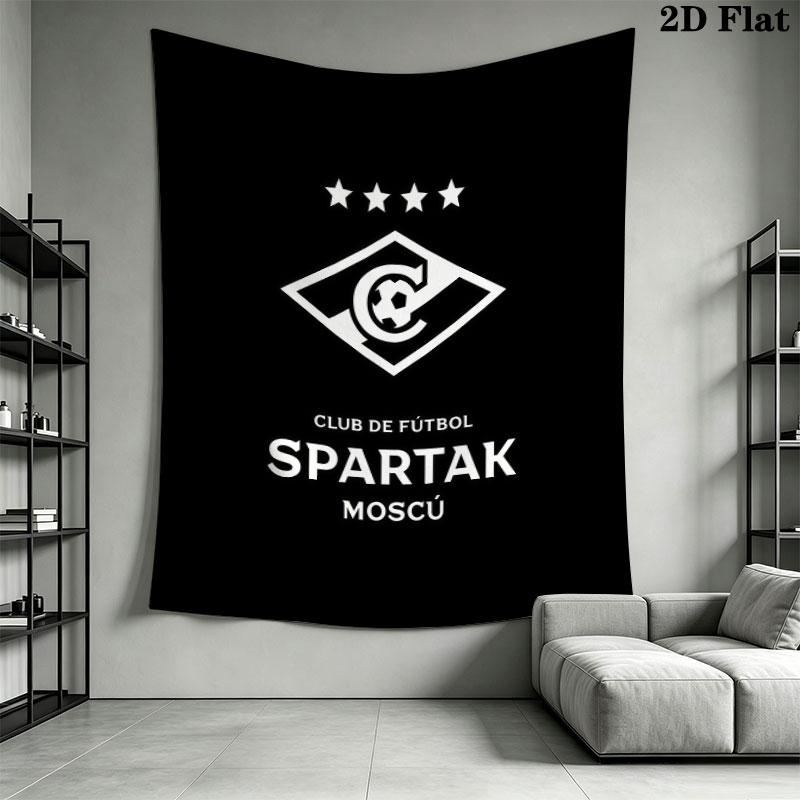 Spartak Moscow Glory Wall Hanging Printed Fabric Blanket Decorative Tapestries for Bedroom Living Room Home Decor