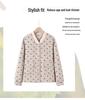 Spring Fashion Print Jacket for Middle-Aged Women 2025 - Trendy, Loose-Fit Design