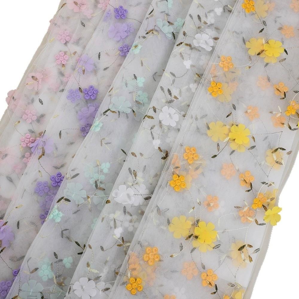 Polyester Tulle Table Runner 70x300CM Sheer Table Cover Floral Table Runner For Table Decoration