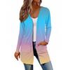 Women's Long Sleeve Cardigan Casual Jacket With Pockets Top