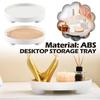Desktop Storage Tray 23x4.5cm - ABS Round Design Cosmetic Organizer Nordic Style