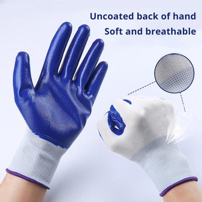 12 Paar Dünne Latex Rutschfeste Verschleißfeste Arbeitshandschuhe, Gummi-Tauchkleber Gummi-Haut Verdickte Dünne Handschuhe, Arbeitsschutz