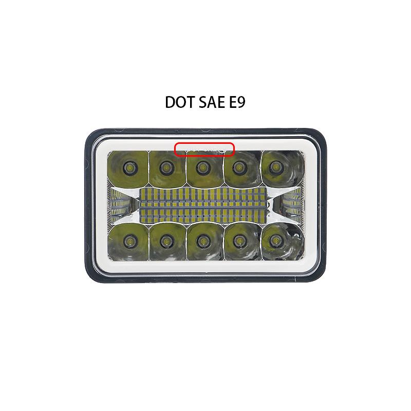 4X6 Auto LED Scheinwerfer Blinker Tagfahrlicht Wasserdicht 60W H4 Scheinwerfer für LKW Offroad 4WD Traktor DRZ400 Motorrad ATV UTE