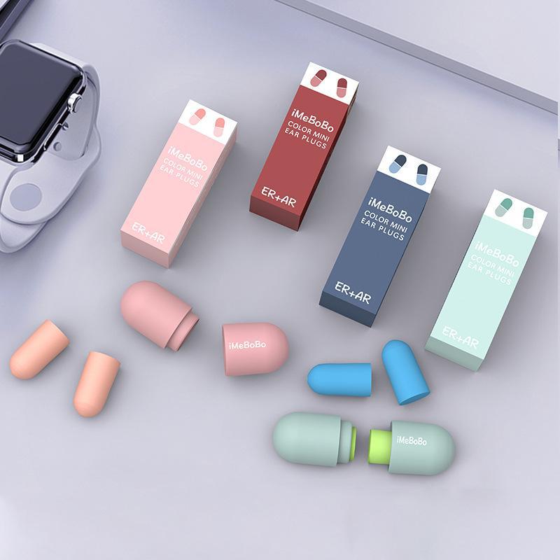 Capsule Noise-Cancelling Earplugs for Sleep & Study - Soundproof & Anti-Snoring Haze Blue