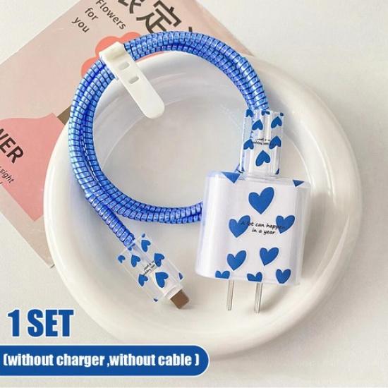 For iPhone 18w/20w Charger Protective Case Head Data Cable Protector Shell Cover