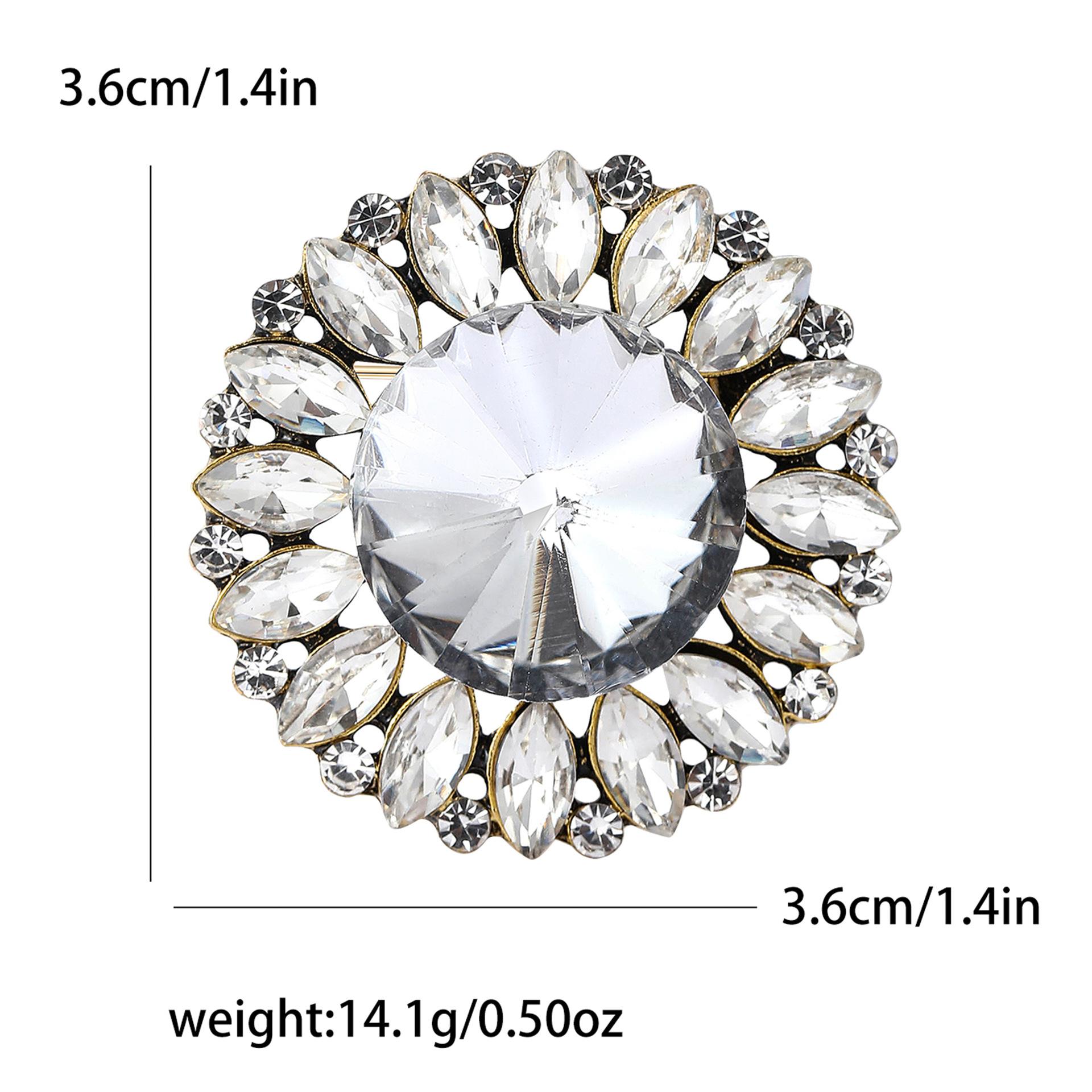 

Персонализированная модная брошь из сплава со стразами, стеклянная брошь высокого класса в стиле ретро для женской одежды, корсаж, ювелирные изделия, булавка