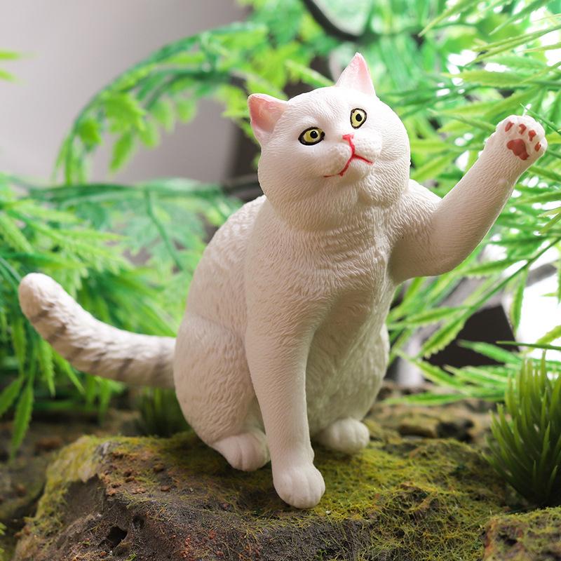 British Shorthair Kitten Simulation Toy - Cute Cognitive Birthday Gift for Kids