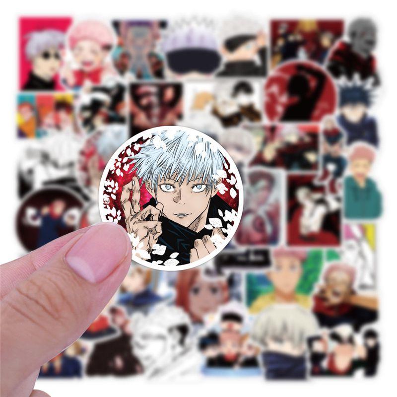 50100x Jujutsu Anime Kaisen Sorcery Sticker Waterproof Decals Skateboard Laptop