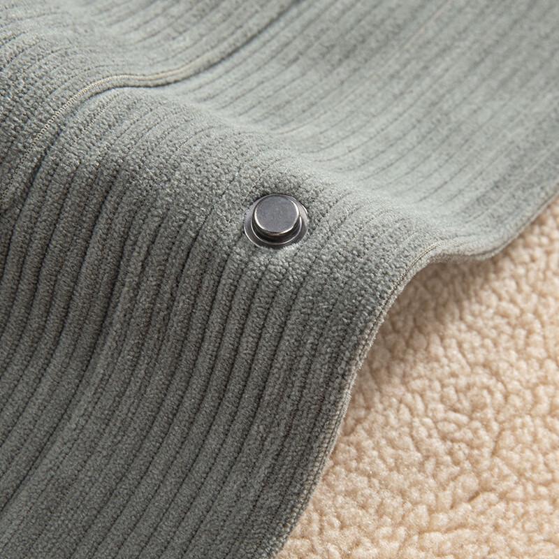 JOW Men's Corduroy Fleece-Lined Workwear Jacket