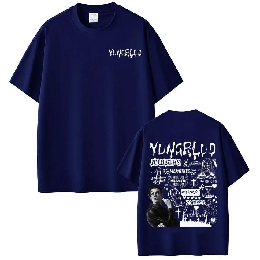 Unisex Women High Quality T-shirts Singer Yungblud IDOLS Tour 2026 Graphics T-shirt Short-sleeved Loose Cotton T-shirts Fan Gifts