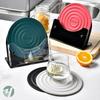 1PC Silicone Mat  Coasters Food Grade Material Placemats Anti-slip Table Mats Kitchen Accessories Round Coasters  Placemat
