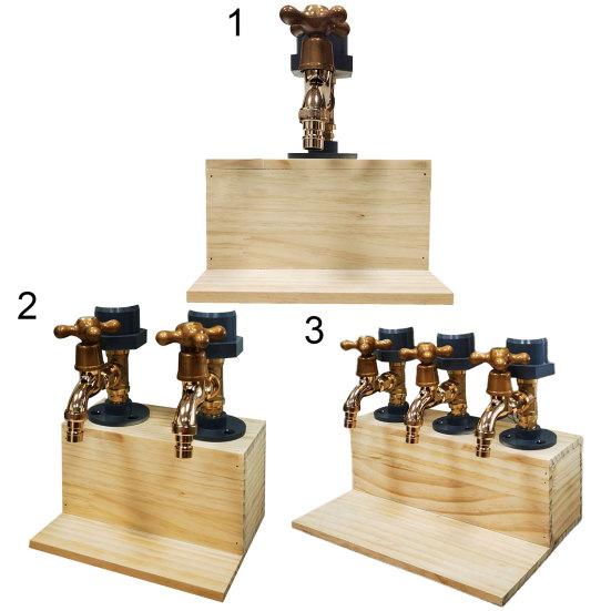 Wine Dispenser Eye-catching Innovative Wood Fathers Day Stable Whiskey Liquor Dispenser for Gifts