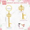 50 Sets Baby Shower Bottle Opener Favors Included Bottle Opener Keychain Crown Charms Keychain Thank You Cards Organza Bags Baby Shower Return Gifts