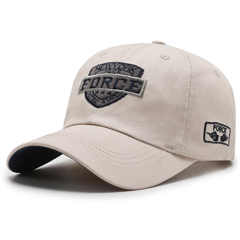 Retro Korean Letter-Embroidered Baseball Cap - Unisex Duckbill Hat for Autumn/Winter