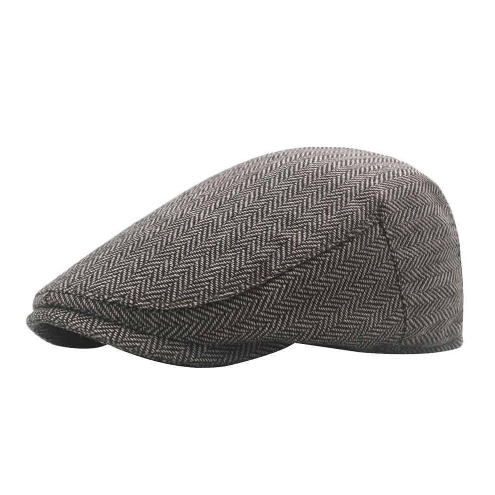Fashion Vintage Men Beret Hats Warm Casual Newsboy Cap Classic Big Size Flat Hat Men