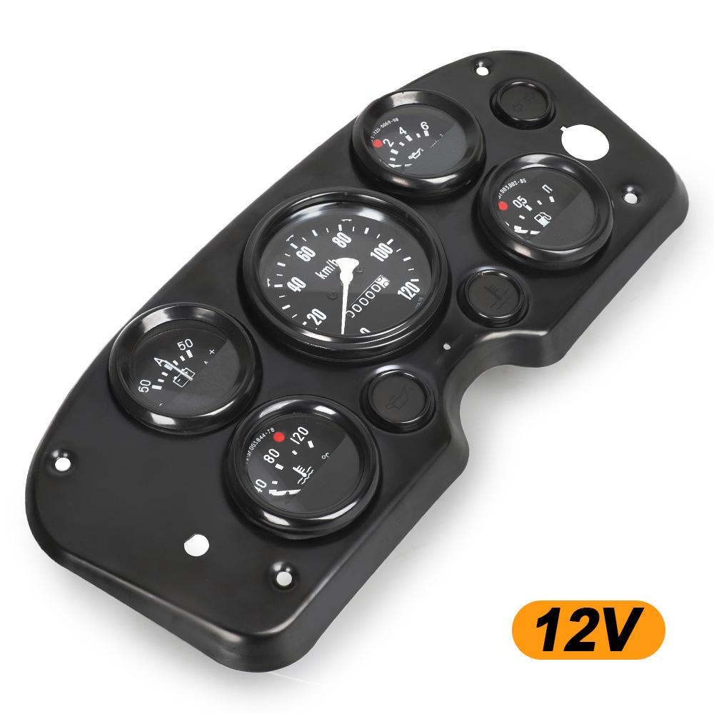 5-in-1 Armaturenbrett Digitales Kombiinstrument Universal - Wassertemperatur Voltmeter Multifunktional Für Automobil Armaturenbrett