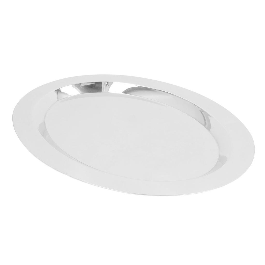 Farfurii din oțel inoxidabil, multifuncționale, rafinate și elegante, cu suprafață de oglindă, din oțel inoxidabil 304, pentru servire