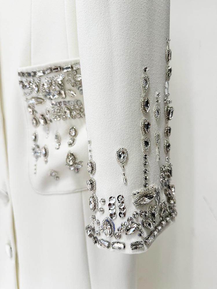 2025 Celebrity Fashion Rhinestone-Encrusted Fishtail Evening Gown