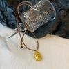 Gold Shop Style Sand Gold Buddha Pendant Necklace - Versatile, Modern Sweater Chain, Fashionable Design Accessory