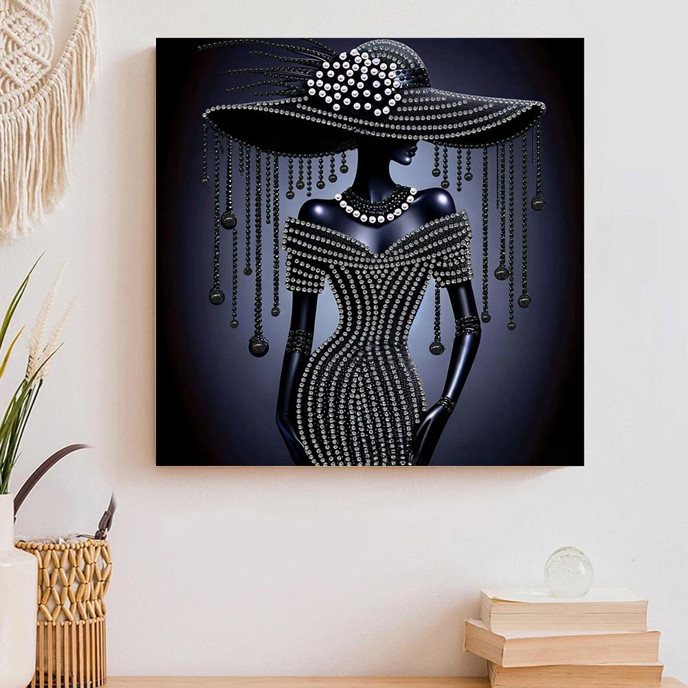 Elegante Dame Spezielle Form Diamantmalerei Set 5D DIY Kristall Strass Malerei Für Heimwanddekoration Kunstgeschenk X0D6
