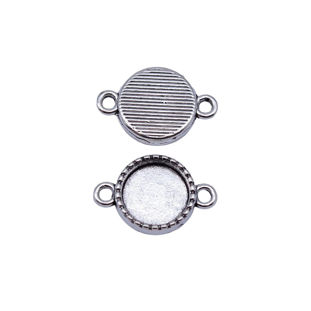 Vintage Metal Bezel Frames Resin Art Bezel Connectors For Photo Craft