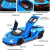 1/32 Scale Lambo LP770-4 Diecast Car Model, Alloy Pull Back Vehicle Toy with Sound and Light, 3 Open Doors, Gift for Kids Toddlers Boys Girls