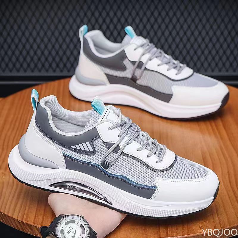

Spring Autumn new men s shoes sports leisure shoes soft sole simple comfortable anti slip wear-resistant men s single shoes 44 серый