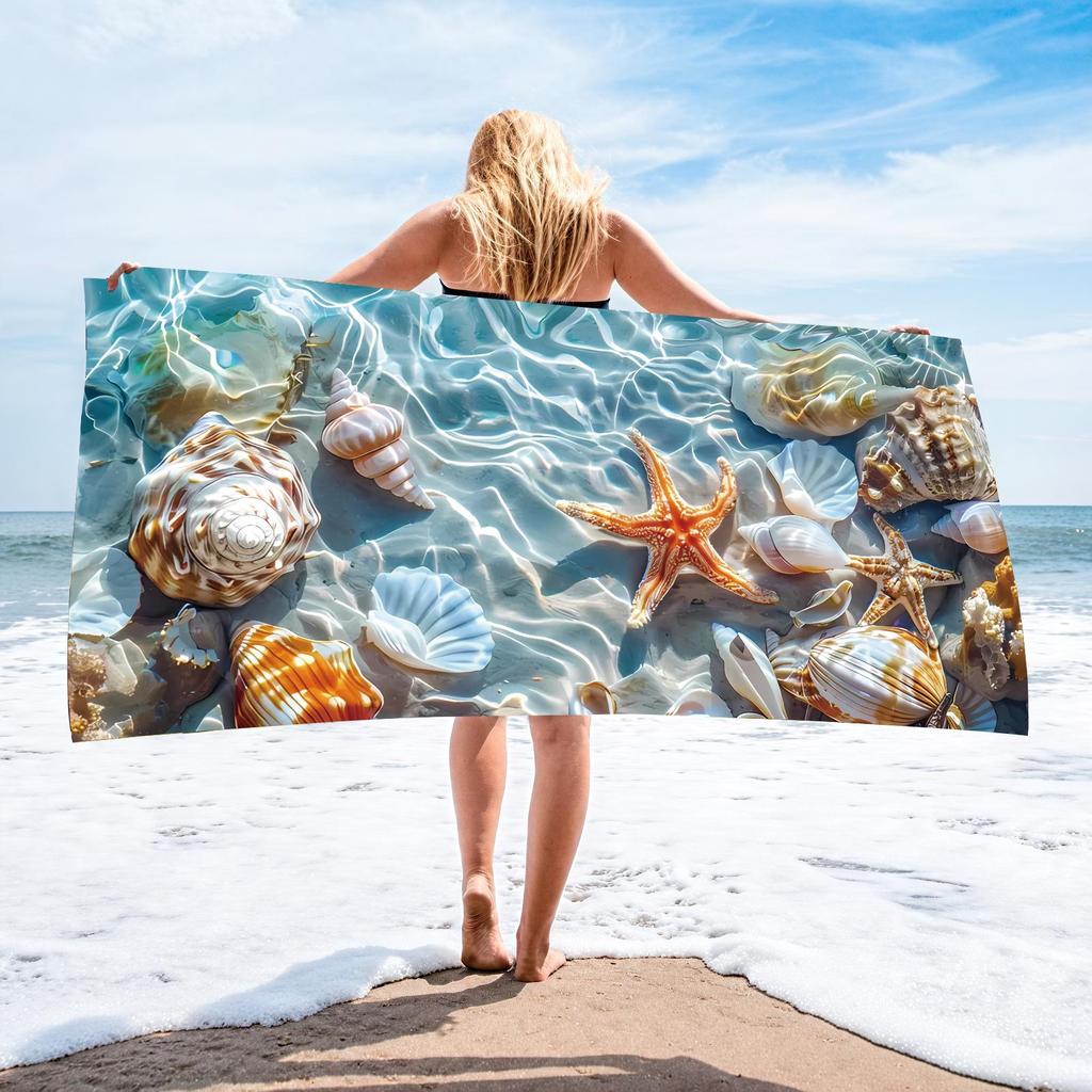70x140 Microfiber Custom Printed Beach Towel - Absorbent & In Stock