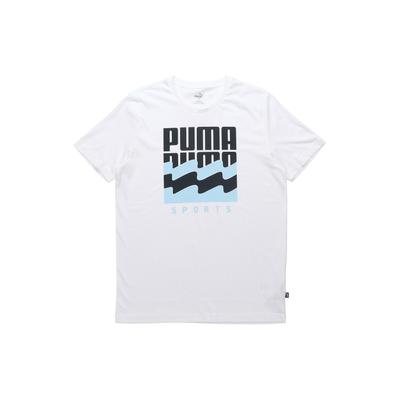 Sommer Grafik Kurzarm T-Shirt Mit Großem Logo Print Herren Oberteile Weiß 583875-02