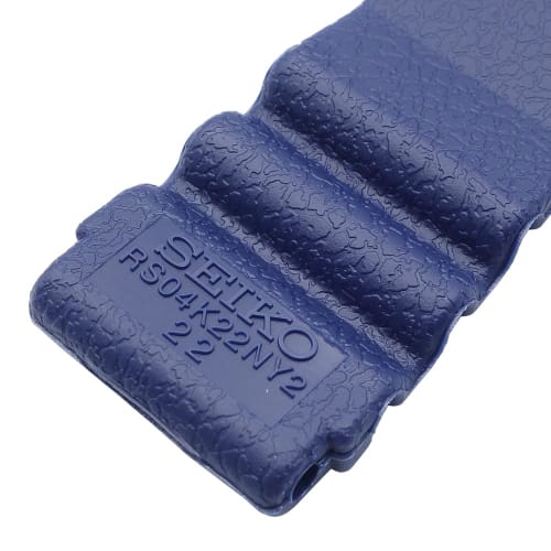 Seiko Watch Strap, RS04K22NY2, 22mm Mounting Width, 20mm Buckle Width, Urethane, Navy Blue, Genuine Diver's Watch.