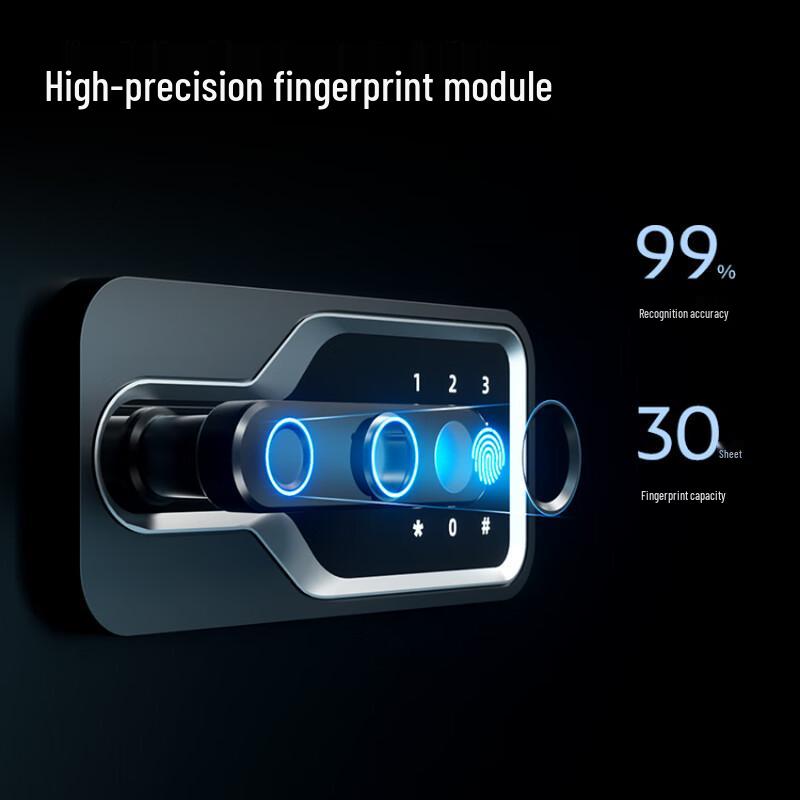 Deli AE138 H1500S Fingerprint Password Home Office Safe