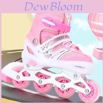 Childrens Adjustable Inline Skates With Pu Mesh Upper For Kids Active Play