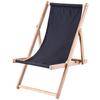 KADAX Set Couchtisch für Liegestühle Natur + 2 Holzliegen