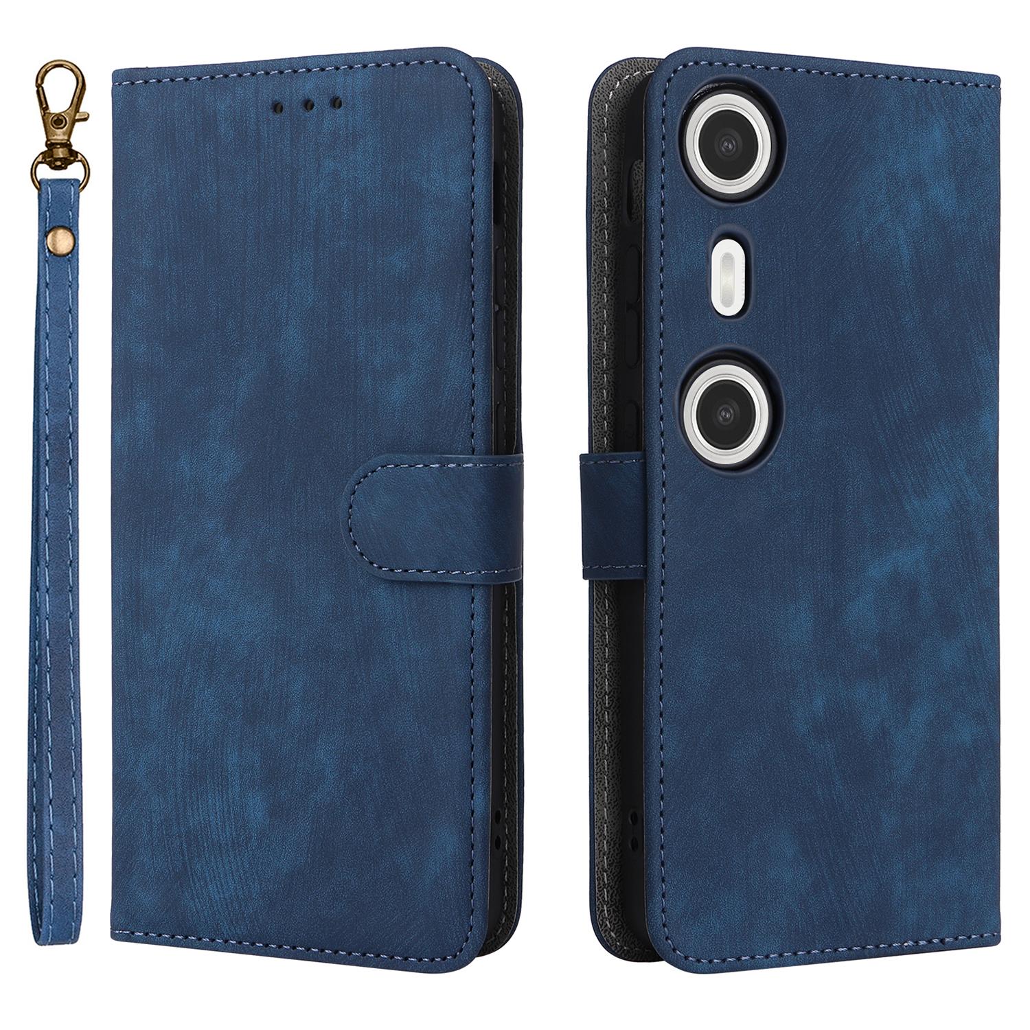 

For XREAL Beam Pro Wallet Case RFID Blocking PU Leather Cover Stand View Blue