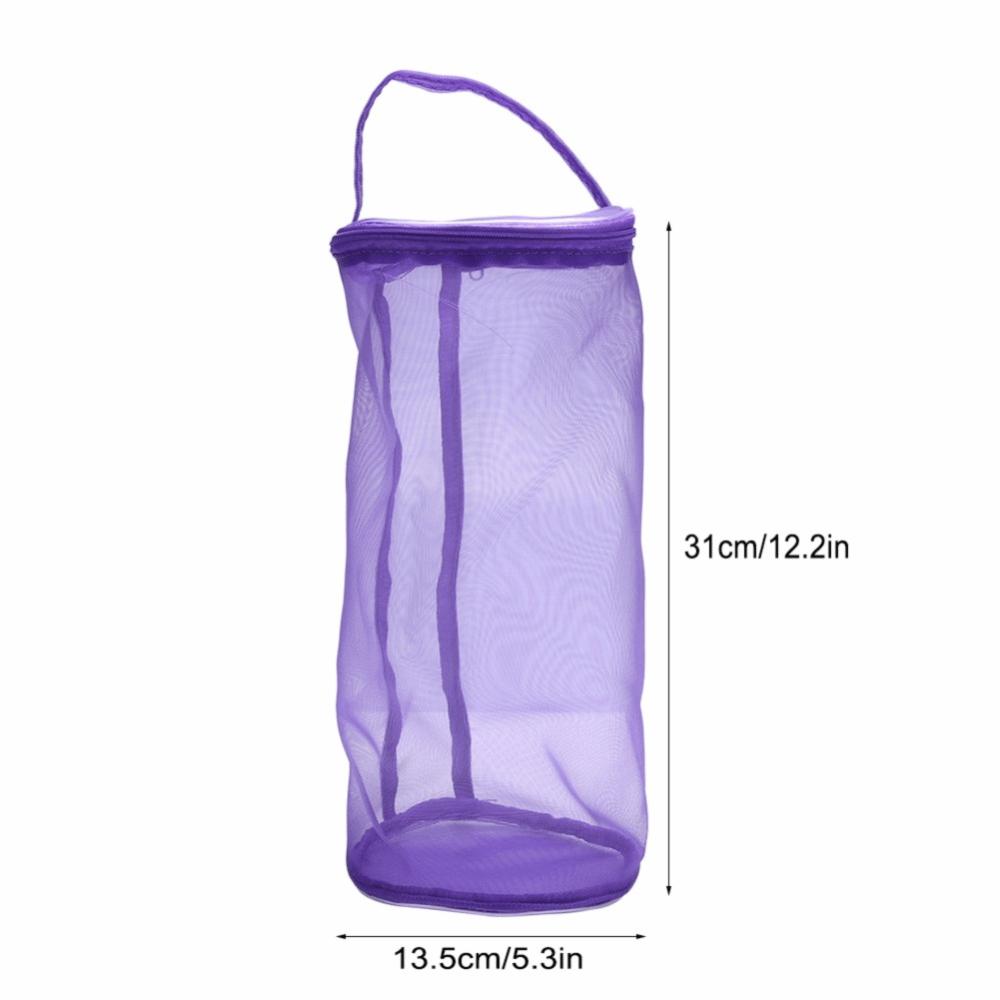 2pcs Zipper Closure Yarn Storage Bag Lightweight Knitting Organizer Tote  For Crocheting