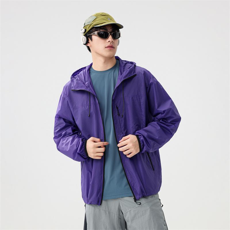 

Летняя куртка для защиты от солнца UPF50+ для улицы - Легкая, дышащая ледяная шелковая для мужчин и женщин 2XL