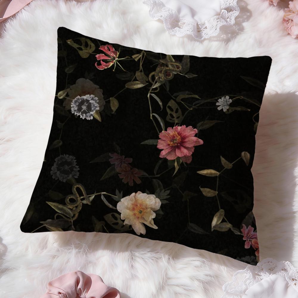Classic A-AllsaintsS Floral Cushion Cover Premium Comfort Reversible Pillow Cove -Two in One Design for Any Room & Car Interior
