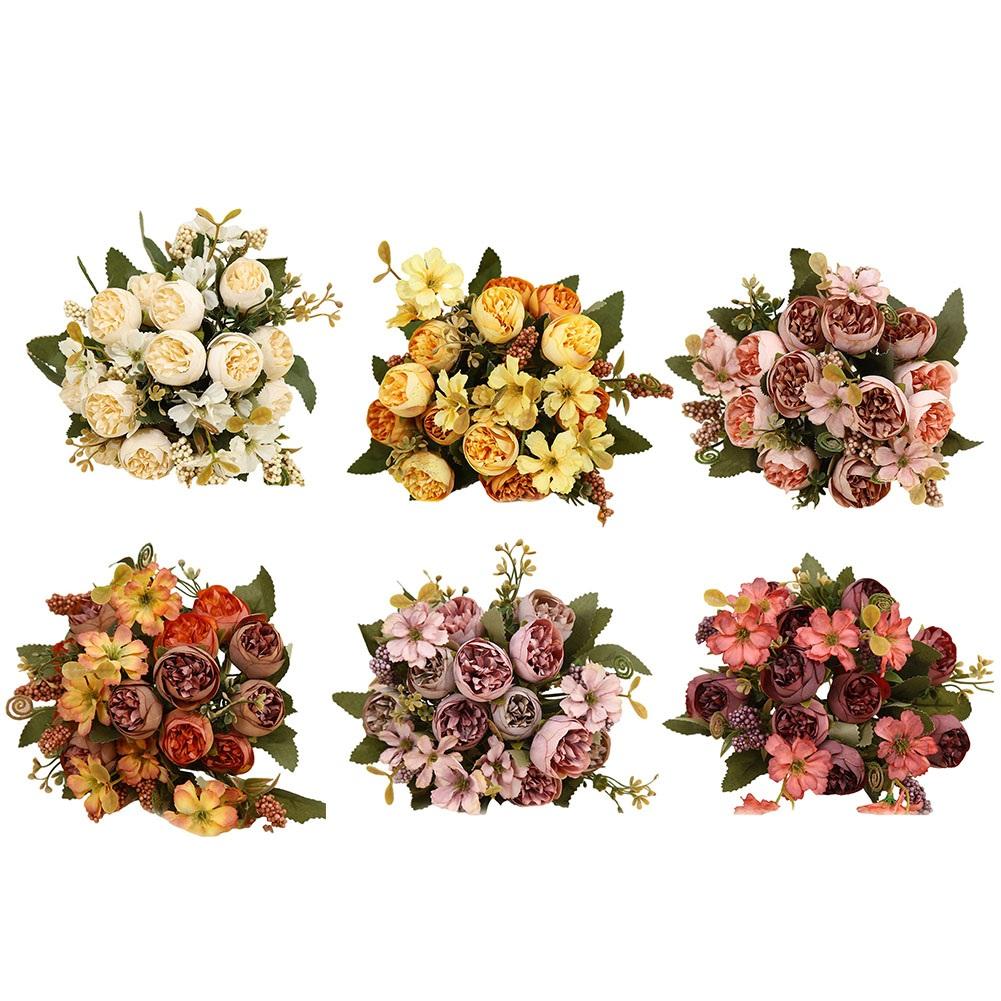 Office Decoration Rose Flower Rose Fake Flower Wedding Room Layout High Quality
