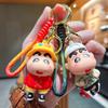 Cartoon Crayon Shin-chan Keychain Toys Cute Bag Pendant Backpack Ornaments Car Key Ring Accessories Kids Charm Christmas Gifts