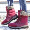 Snow boots northern winter velvet warm thick-soled snow boots high top size 2