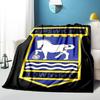 Town Football Club Crest Printed Throws Blanket Soft Flannel Blankets for Couch Bed Gifts for Men Women Picnic blanket Christmas gifts