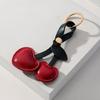 Cute Cherry Keychain Heart Keyring for Clothing Bag Jewelry Gift Backpack Charm