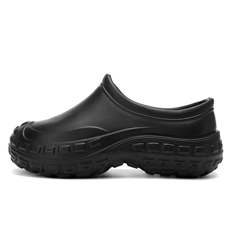 Non-Slip Waterproof Thick-Soled Oil-Resistant Slip-On Casual Rain Boots for Hotels and Restaurants