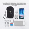 Car Charger Data Cable USB Bag Headphones Travel Storage Bag For Alfa Romeo 159 Giulietta 156 147 Giulia Mito GT Stelvio Spider