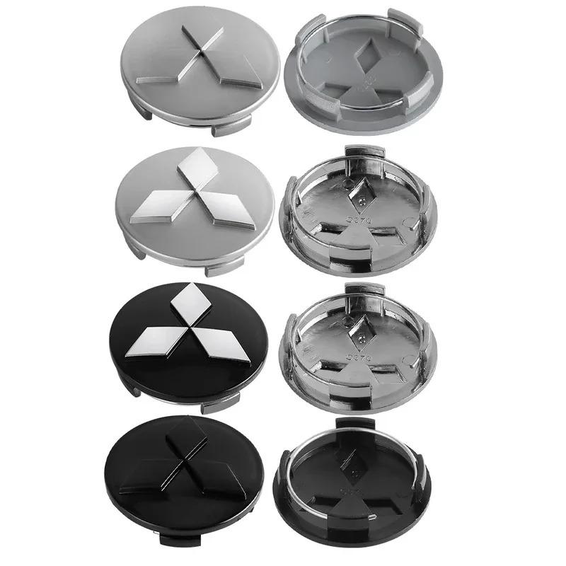 4pcs Car Wheel Center Hub Caps Rims Cover Logo car Accessories For Mitsubishi RalliArt ASX Pajero Montero Lancer wszm26