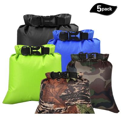 5 Pcs Outdoor Waterproof Storage Bags Dry Sacks Smartphone Camera Storage